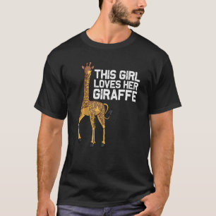 Giraffe für Mädchen Kinder Teens Giraffe Tier T-Shirt