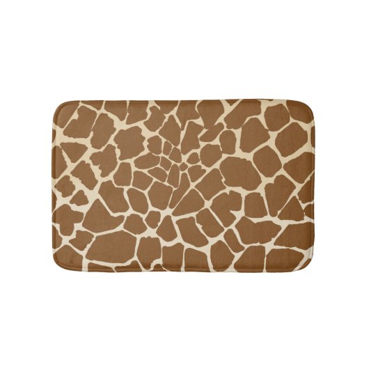 Giraffe Fur Muster Print Badematte (Vorderseite)
