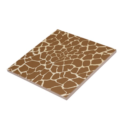 Giraffe Fur Muster Print Fliese (Seite)