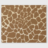 Giraffe Fur Muster Print Geschenkpapier (Flach)