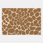 Giraffe Fur Muster Print Geschenkpapier Set (Vorderseite 3)