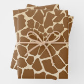 Giraffe Fur Muster Print Geschenkpapier Set (Beispiel)