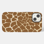 Giraffe Fur Muster Print iPhone Hülle (Rückseite (Horizontal))
