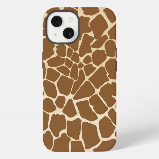 Giraffe Fur Muster Print iPhone Hülle (Rückseite)