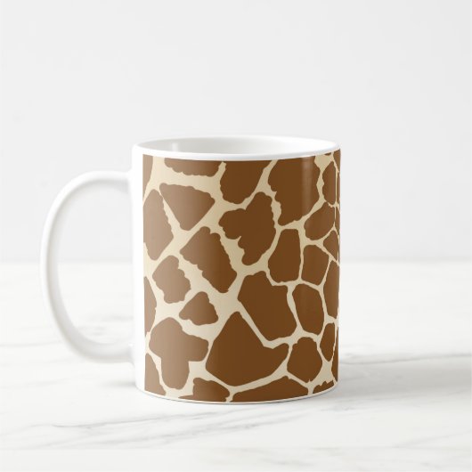 Giraffe Fur Muster Print Kaffeetasse (Links)