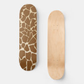Giraffe Fur Muster Print Skateboard (Vorderseite)