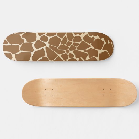 Giraffe Fur Muster Print Skateboard (Horizontal)