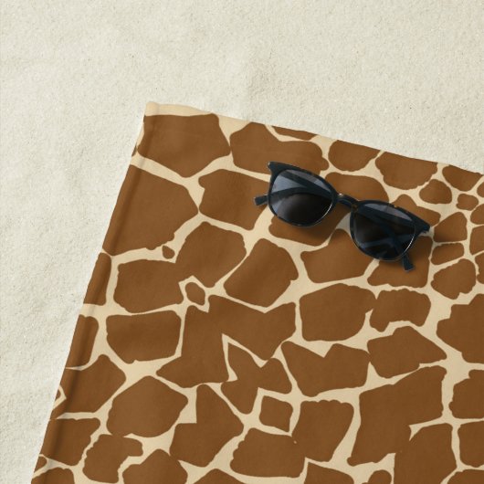 Giraffe Fur Muster Print Strandtuch (Beispiel)