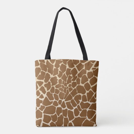 Giraffe Fur Muster Print Tasche (Rückseite)