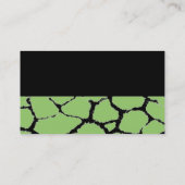 Giraffe-Fur-Muster-Visitenkarte Visitenkarte (Rückseite)