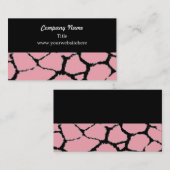 Giraffe-Fur-Muster-Visitenkarte Visitenkarte (Vorne/Hinten)