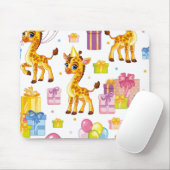 Giraffe für niedlichen Cartoon Mousepad (Mit Mouse)
