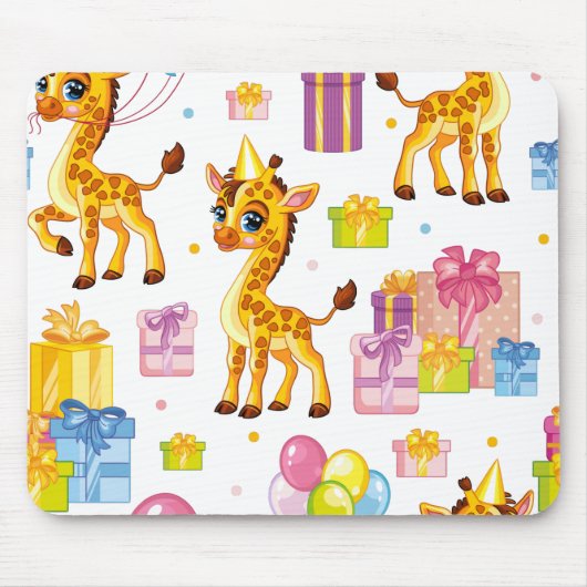 Giraffe für niedlichen Cartoon Mousepad (Vorne)