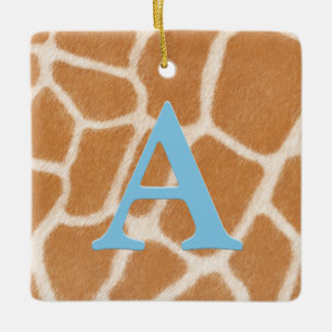 Giraffe für Personalisierte Monogramm und Meldungs Keramikornament
