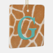 Giraffe für Personalisierte Monogramm- und Nachric Keramikornament (Rechts)