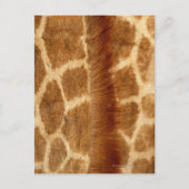 Giraffe Fur Postkarte (Vorderseite)