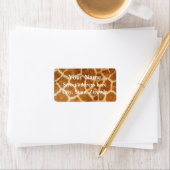 Giraffe Fur Print Adressaufkleber (Insitu)
