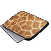 Giraffe Fur Print Laptopschutzhülle (Vorne Knopf)