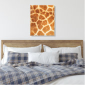 Giraffe Fur Print Leinwanddruck (Insitu (Schlafzimmer))