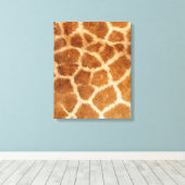 Giraffe Fur Print Leinwanddruck (Insitu (Holzboden))