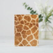 Giraffe Fur Print Postkarte (Stehend Vorderseite)