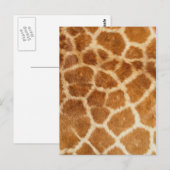 Giraffe Fur Print Postkarte (Vorne/Hinten)