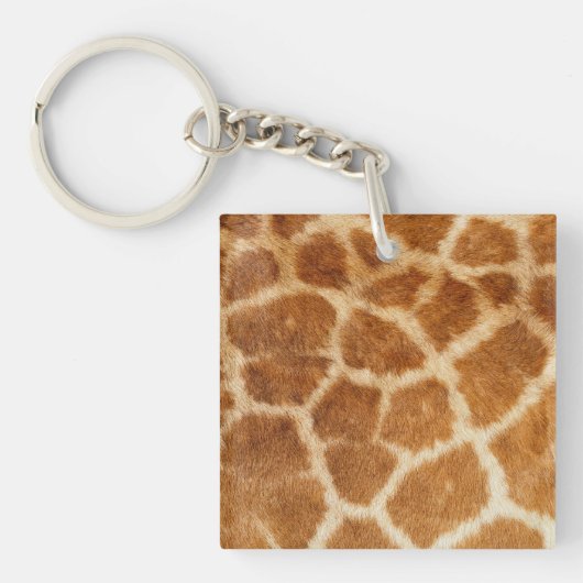 Giraffe Fur Print Schlüsselanhänger (Vorderseite)