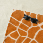 Giraffe Fur realistische Exotic Animal Print Luxus Strandtuch (Beispiel)