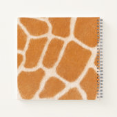 Giraffe Fur Realistischer Tierdruck Personalisiert Notizblock (Rückseite)