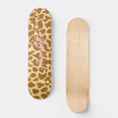 Giraffe für Tierausdruck Skateboard (Vorderseite)