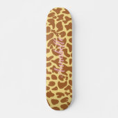 Giraffe für Tierausdruck Skateboard (Vorne)