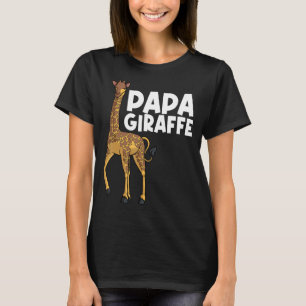 Giraffe für Vater Opa Men Giraffe Tier T-Shirt