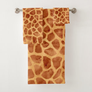 Giraffe für Wasserfarben Print Badhandtuch Set