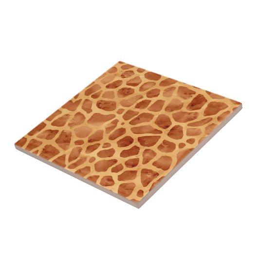 Giraffe für Wasserfarben Print Fliese (Seite)