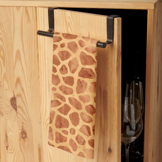 Giraffe für Wasserfarben Print Geschirrtuch (Drittel gefaltet)