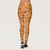 Giraffe für Wasserfarben Print Leggings (Rückseite)