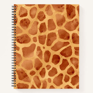 Giraffe für Wasserfarben Print Notizblock