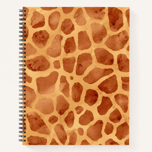 Giraffe für Wasserfarben Print Notizblock (Vorderseite)