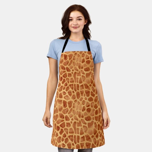 Giraffe für Wasserfarben Print Schürze (Getragen)