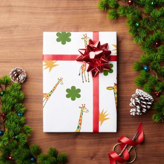 Giraffe Galore Geschenkpapier (Feiertagsgeschenk)