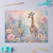 Giraffe Garden Pastel Seidenpapier (Basteln)