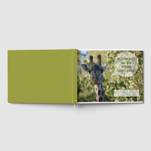 Giraffe Gästebuch (Voll)