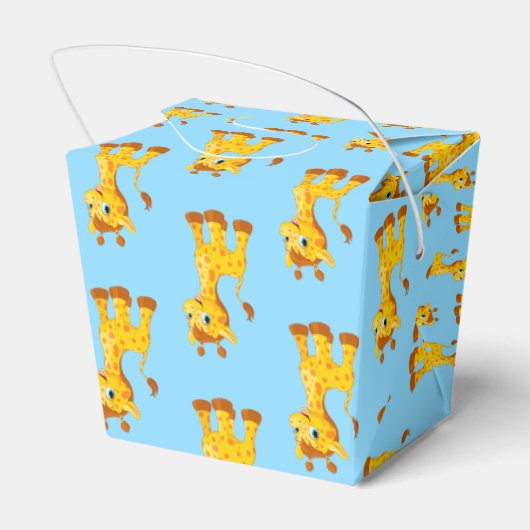 Giraffe-Gastgeschenk Geschenkschachtel (Rückseite)