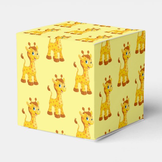 Giraffe-Gastgeschenk Geschenkschachtel (Rückseite)