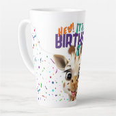 Giraffe Geburtstag Milchtasse (Linke Ecke)