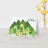 Giraffe Geburtstagskarte möchte Karte (Gelbe Blume)