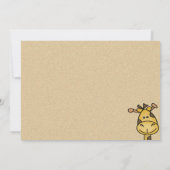 Giraffe Geburtstagsparty Einladung (Rückseite)