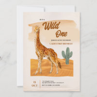 Giraffe Geburtstagsparty Einladung
