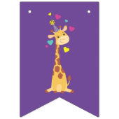 Giraffe Geburtstagsparty Wimpelkette (Erste Fahne)