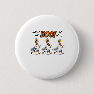 Giraffe-Geister-Parade Halloween BOO! � Lustig Gru Button